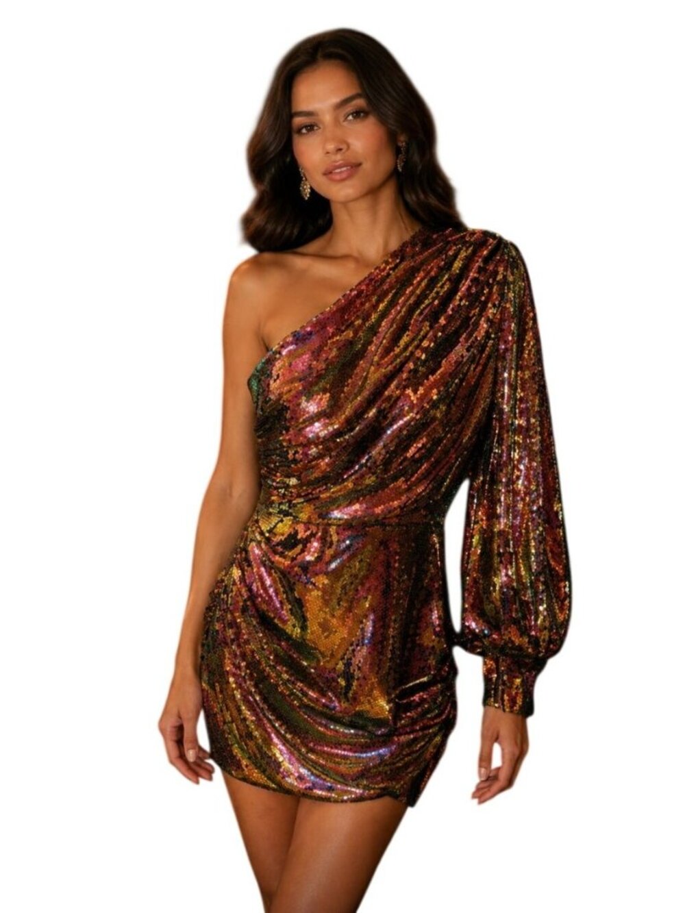ALEX PERRY Jackson Sequined Mini Dress In Pink NWOT - Size 6 US